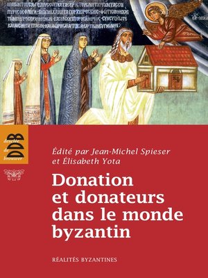 cover image of Donation et donateurs dans le monde byzantin